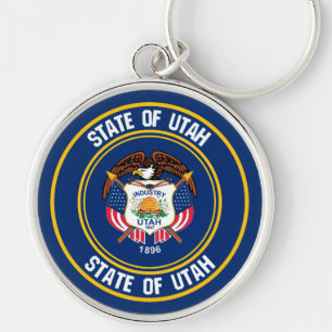 Utah Round Emblem Key Ring