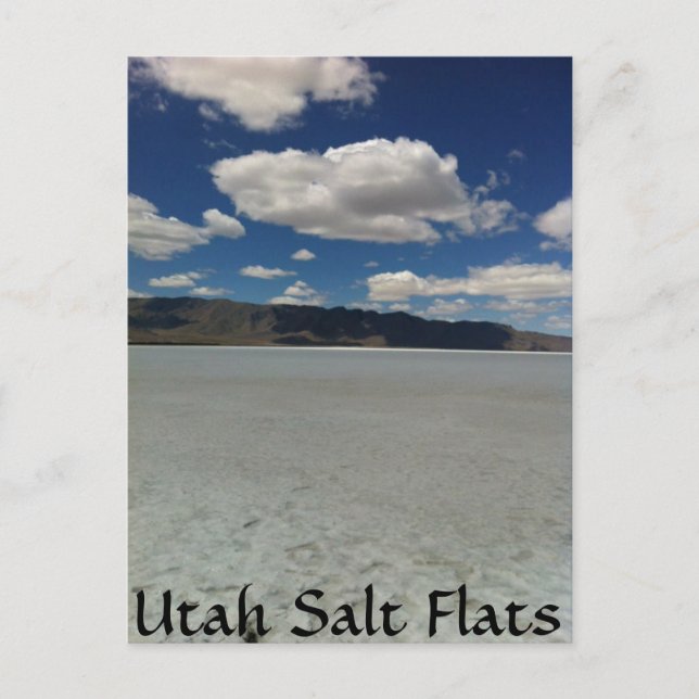 Utah Salt Flats Landscape Postcard (Front)