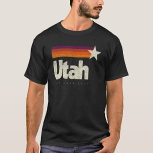 Utah Salt Lake City Cool Retro Distressed American T-Shirt