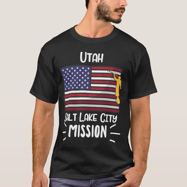 Utah Salt Lake City Mormon LDS Mission Missionary T-Shirt (Front)