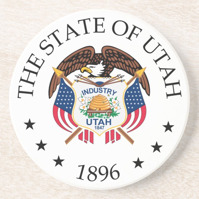 Utah sign coaster (Front)