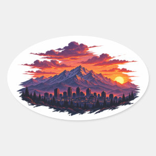 Utah Skyline Sticker