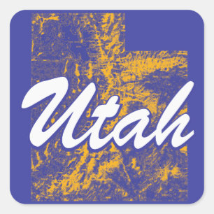 Utah Square Sticker