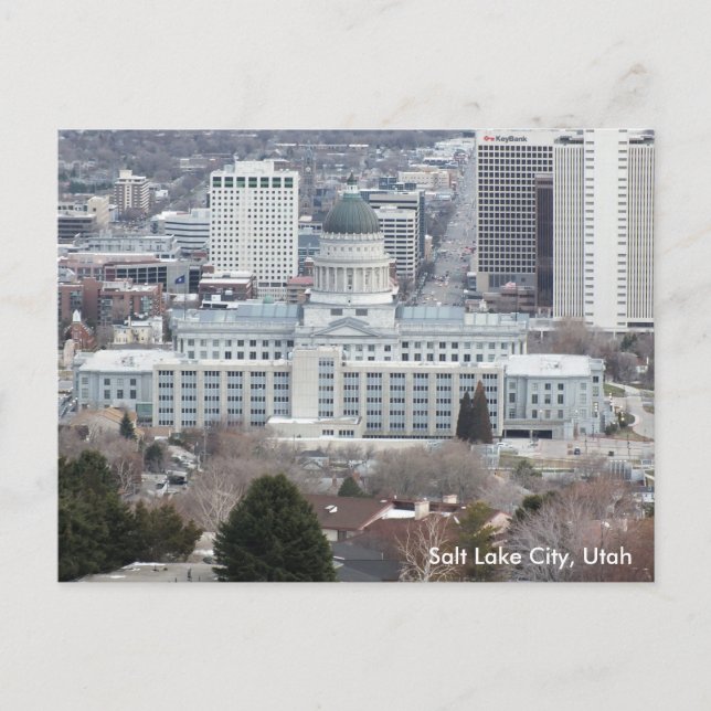 Utah State Capitol - Salt Lake City Postcard (Front)