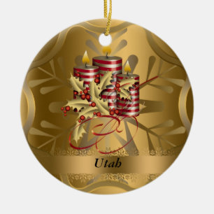 Utah State Christmas Ornament