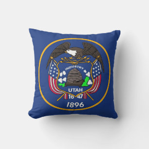 Utah State Flag American MoJo Pillow