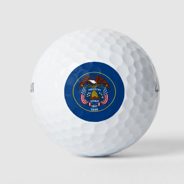 Utah State Flag Design Golf Balls (Front)