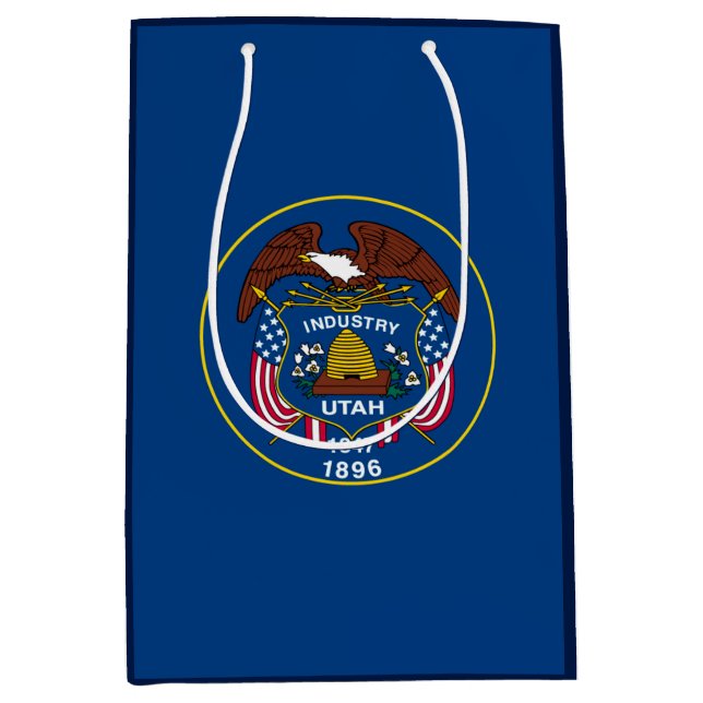 Utah State Flag Design Medium Gift Bag (Front)