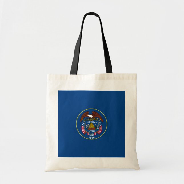 Utah State Flag Design Tote Bag (Front)