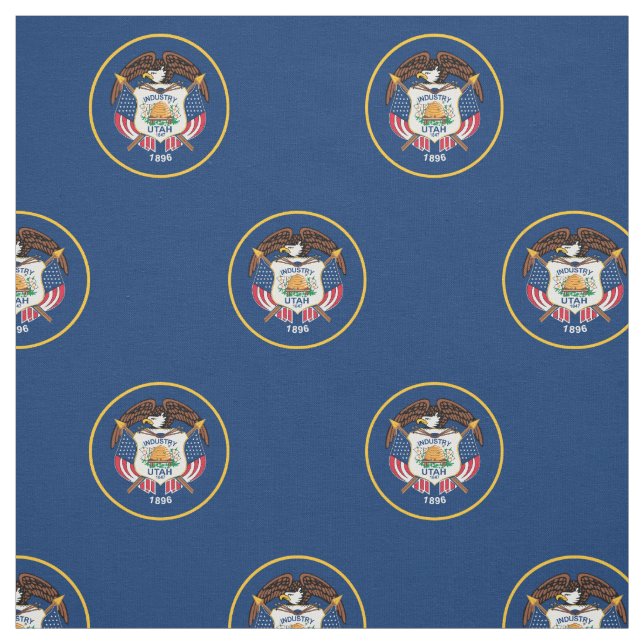 Utah State Flag Fabric (Swatch)