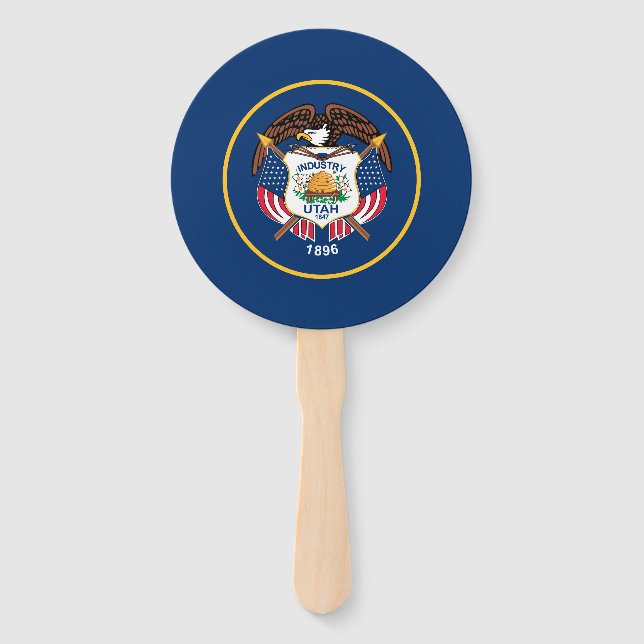 Utah State Flag Hand Fan (Front)