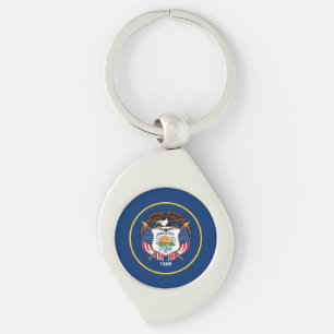 Utah State Flag Key Ring