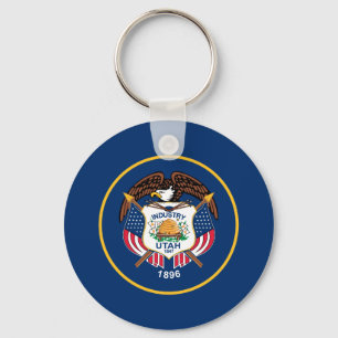 Utah State Flag Key Ring