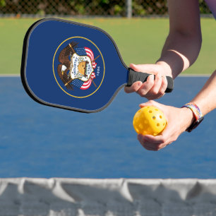 Utah State Flag Pickleball Paddle