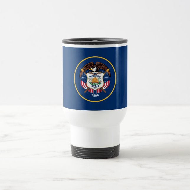 Utah State Flag Travel Mug (Center)