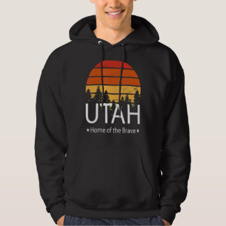 Utah State Home Of The Brave Utah Love Hoodie