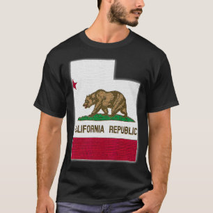 UTAH STATE MAP CALIFORNIA CA Flag Roots Men Women  T-Shirt
