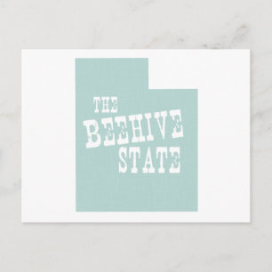 Utah State Motto Slogan Postcard