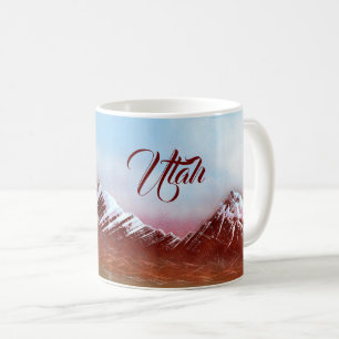 Utah State Mountain Range Coffee Mug