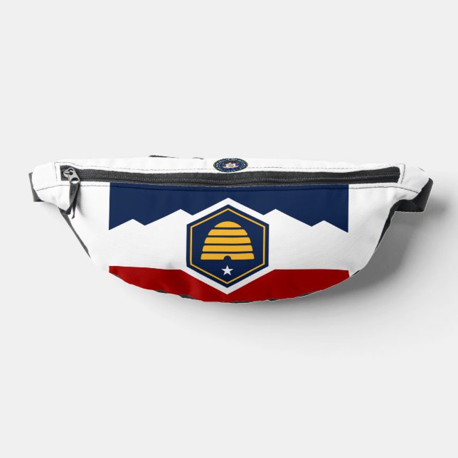 Utah State new flag and Seal Bum Bags (Lay Down)