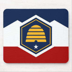 Utah state new flag symbol USA America Mouse Mat