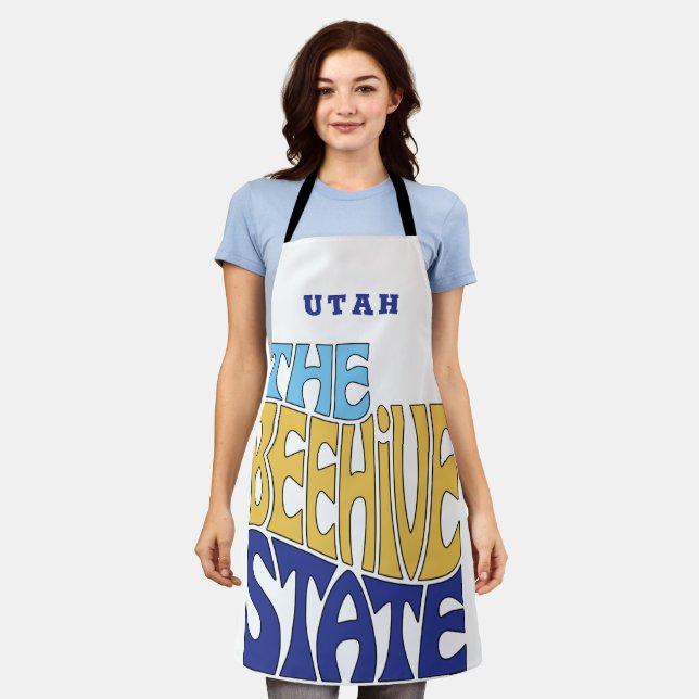 Utah State Nickname Word Art Apron (Worn)