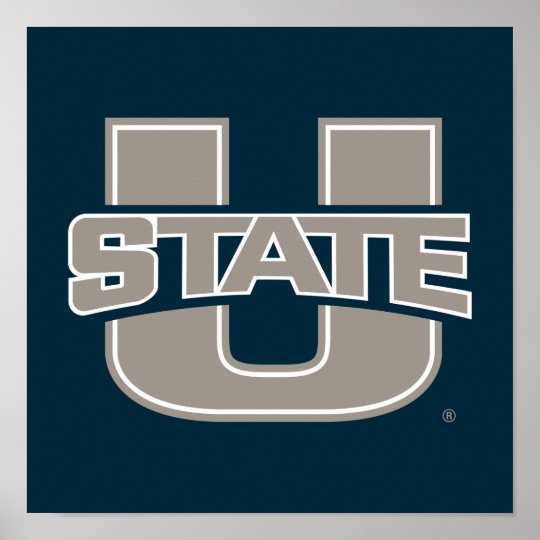 Utah State University Logo Poster | Zazzle.co.uk