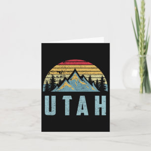 Utah Tee - Retro Vintage Mountains Hiking Nature T Card