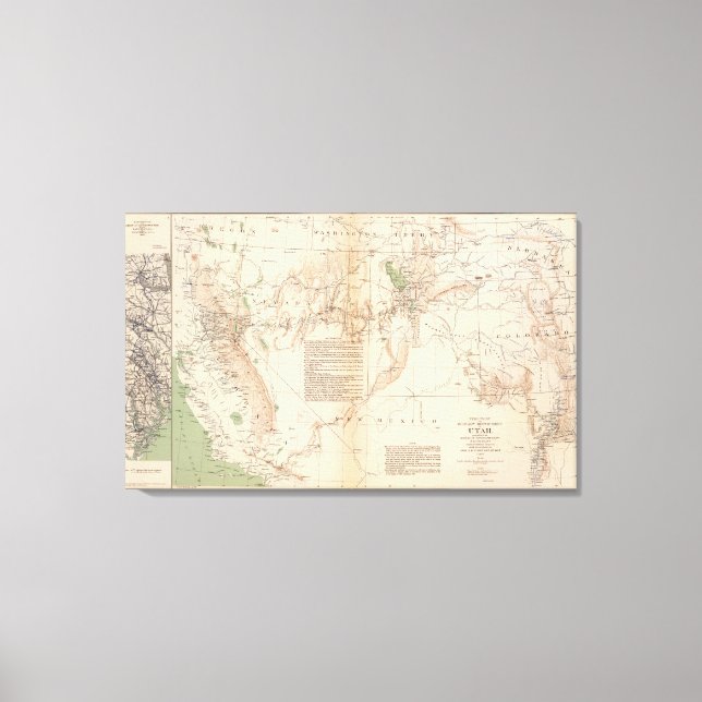 Utah Terr & Mil Dept Canvas Print (Front)