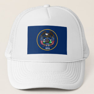 Utah: The Beehive State US Flag, Industry Trucker Hat