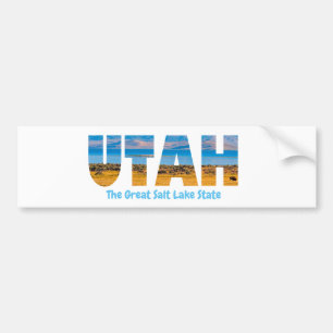 Utah The Great Salt Lake State Bumper Sticker
