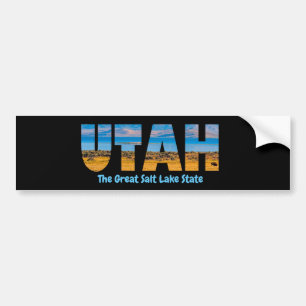 Utah The Great Salt Lake State Bumper Sticker