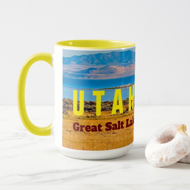 UTAH  The Great Salt Lake State Mug (With Donut)
