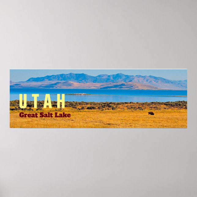 UTAH  The Great Salt Lake State Poster (Front)
