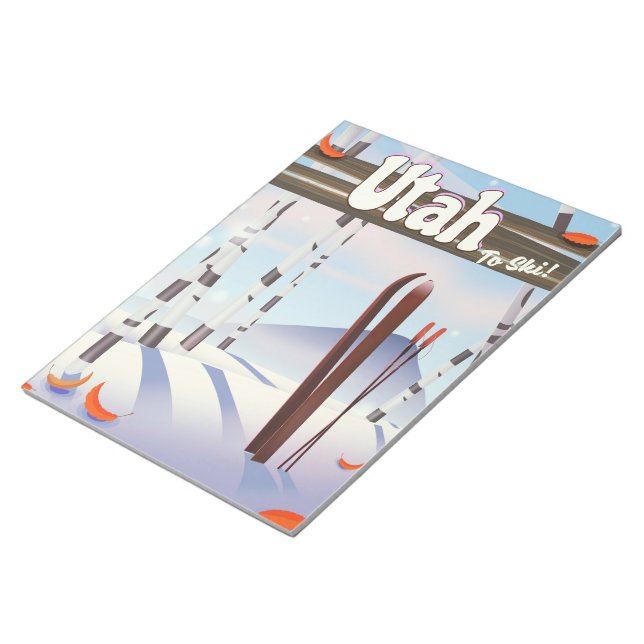 Utah to ski! notepad (Angled)