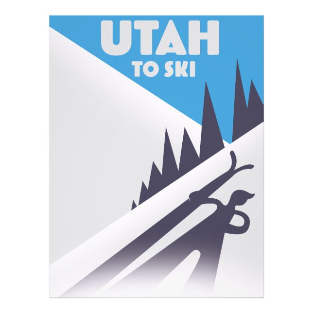 Utah To Ski Photo Print (Front)