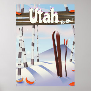 Utah to ski! poster