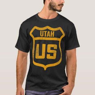 Utah - US highway distressed weathered look road s T-Shirt