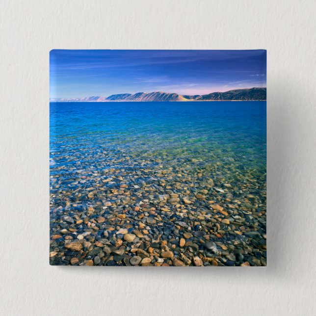 UTAH. USA. Clear water of Bear Lake reveals 15 Cm Square Badge (Front)