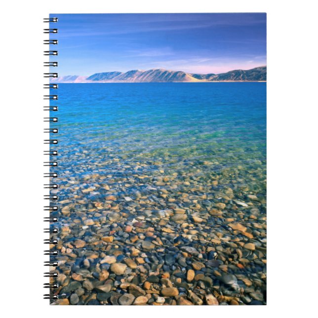 UTAH. USA. Clear water of Bear Lake reveals Notebook (Front)