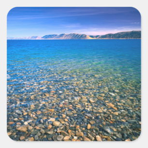 UTAH. USA. Clear water of Bear Lake reveals Square Sticker