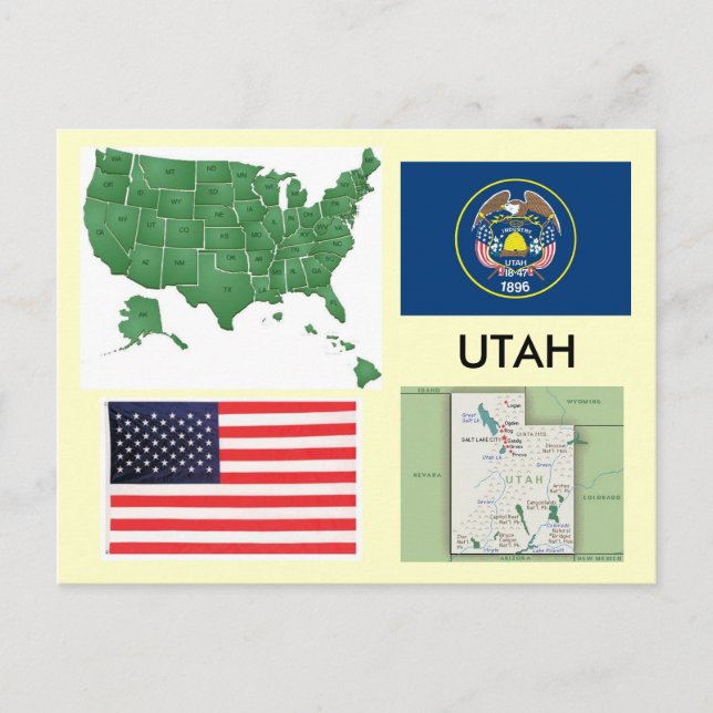 Utah, USA Postcard (Front)