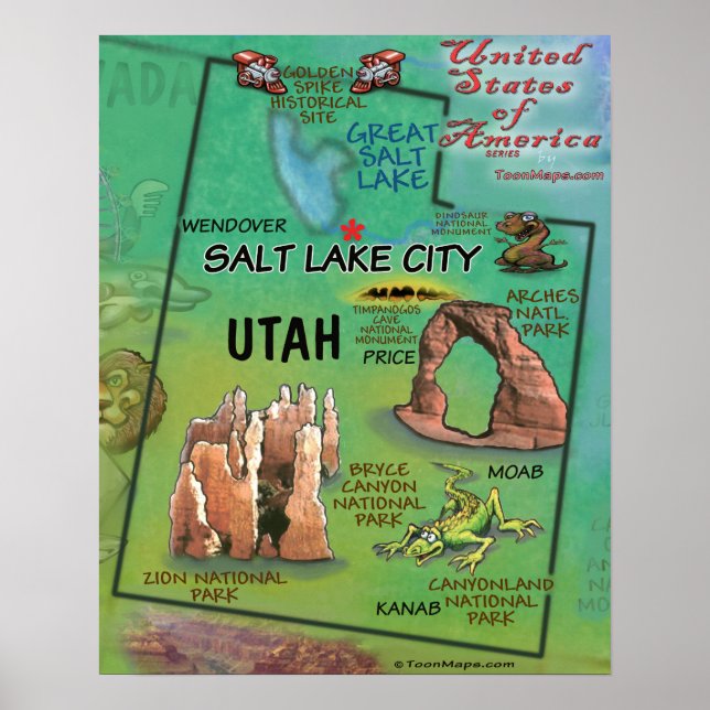 Utah USA Poster (Front)