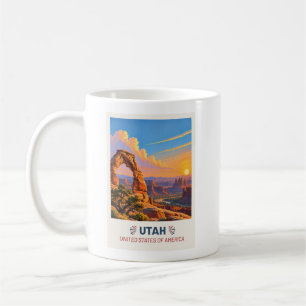 Utah USA – Vintage Travel Mug