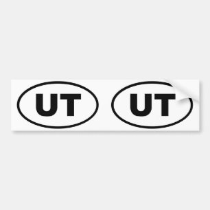 Utah UT oval Bumper Sticker