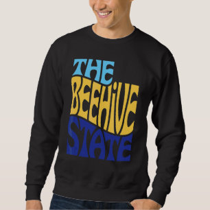 Utah Ut Us State Shape Motto Sweatshirt
