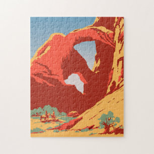Utah Vintage Art Cool Historical Photos Travel Puz Jigsaw Puzzle