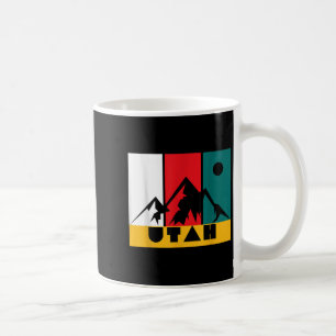 Utah Vintage Logo - Park City Utah - Retro Skiing Coffee Mug