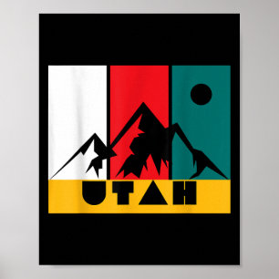 Utah Vintage Logo - Park City Utah - Retro Skiing Poster