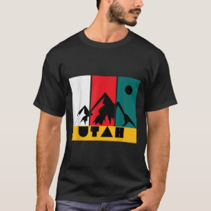 Utah Vintage Logo - Park City Utah - Retro Skiing T-Shirt